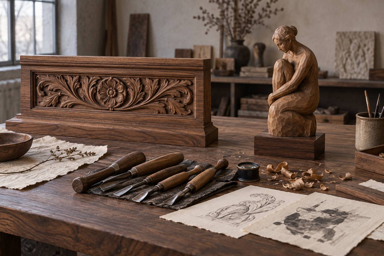 Illustration éditoriale du sujet : Intaglio ligneo e statue: cosa cambia nella valutazione