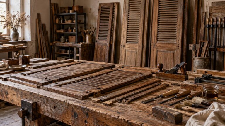 Restauro di scuri e persiane antiche: cosa si conserva